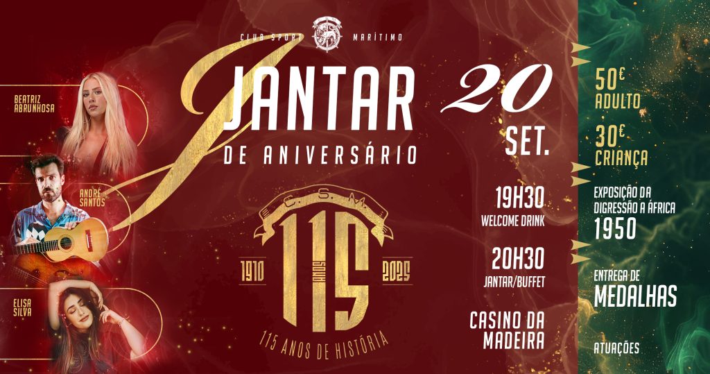 Bilhetes para o Jantar de Gala à venda a partir de segunda-feira