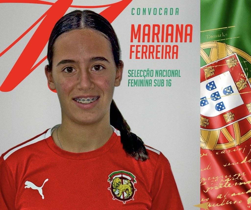 Mariana Ferreira nos jogos de preparação da Seleção Nacional Feminina Sub16