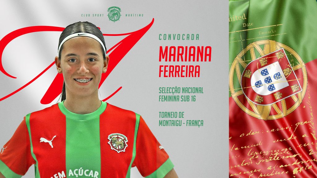 Mariana Ferreira convocada para o Torneio de Montaigu da Seleção Sub16