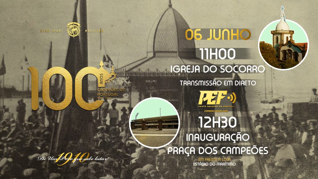 Marítimo celebra este sábado o centenário do Campeonato de Portugal de 1925/26